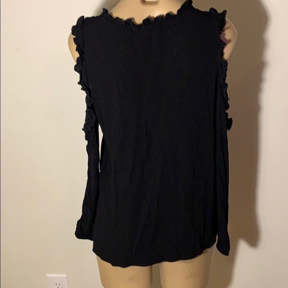 Cold Shoulder Ruffle Top - Picture 3 of 3